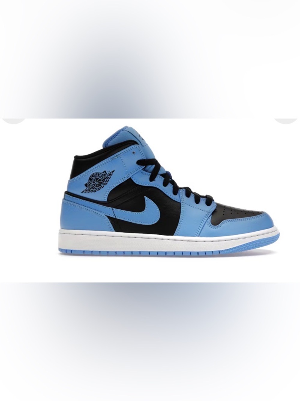 Nike Air Jordan 1 Mid University Black Blue